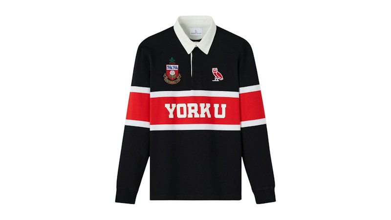 Polo de rugby OVO x York University noir