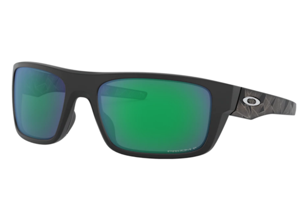 Pre-owned Oakley Drop Point Sunglasses Matte Black/prizm Jade (0oo9367 93672260)