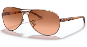 Oakley Feedback Sunglasses Rose Gold/Vr50 Brown Gradient (OO4079-01)