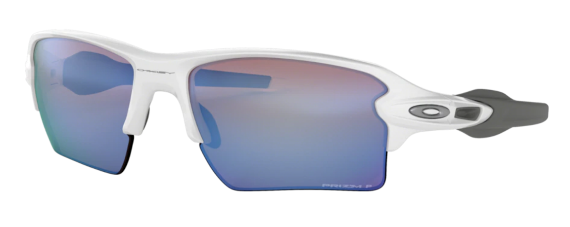 Pre-owned Oakley Flak 2.0 Xl Sunglasses Polished White/prizm Deep H2o (0oo9188 91888259)