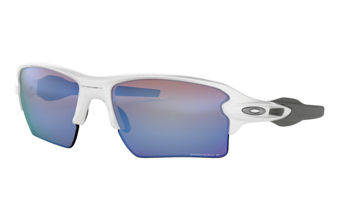 Pre-owned Oakley Flak 2.0 Xl Sunglasses Polished White/prizm Deep H2o (0oo9188 91888259)