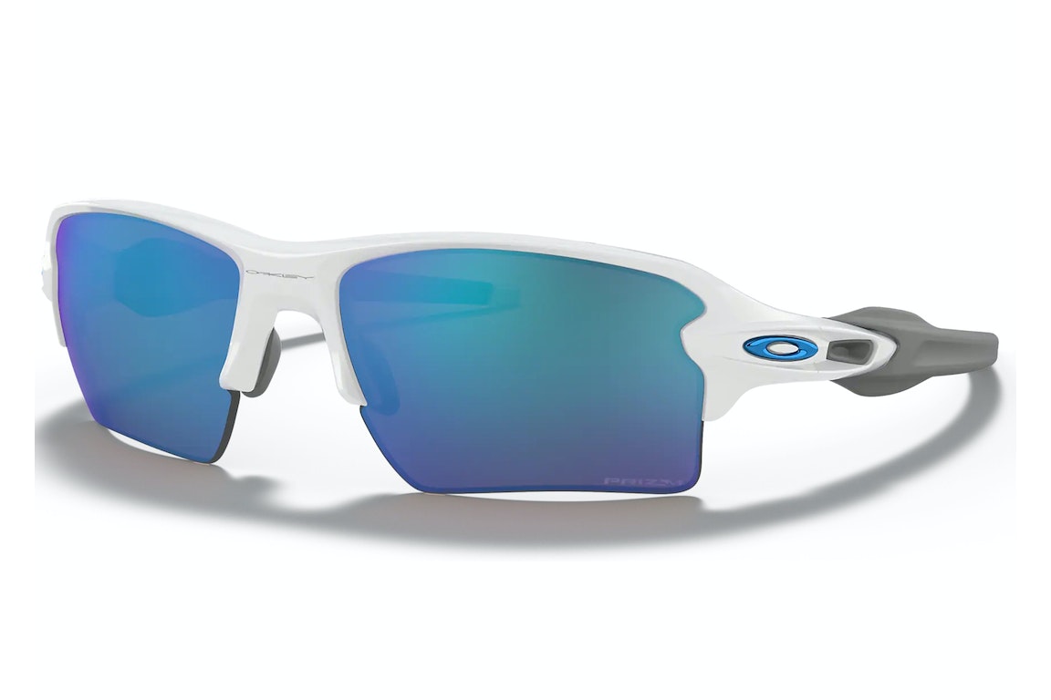 Pre-owned Oakley Flak 2.0 Xl Sunglasses Polished White/prizm Sapphire (oo9188-9459)