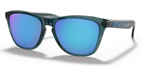 Oakley Frogskins Sunglasses Crystal Black/Prizm Sapphire (0OO9013 9013F655)