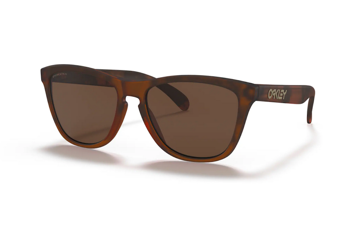 Pre-owned Oakley Frogskins Sunglasses Matte Brown Tortoise/prizm Tungsten (0oo9013 9013c555)