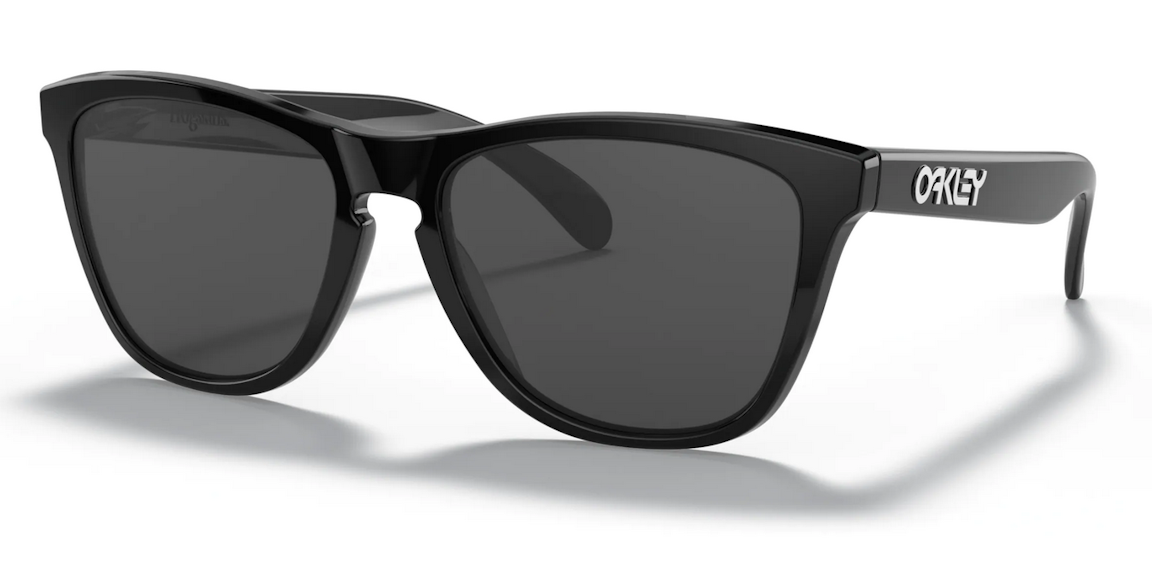 Pre-owned Oakley Frogskins Sunglasses Polished Black/prizm Black (0oo9013 9013c4)