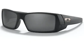 Oakley Gascan Sunglasses Matte Black/Black Iridium Polarized (12-856)