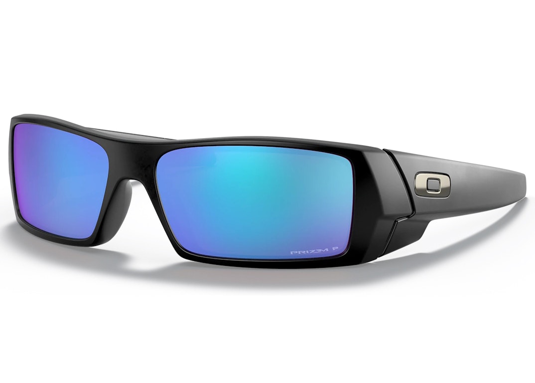 Pre-owned Oakley Gascan Sunglasses Matte Black/prizm Sapphire Polarized (oo9014-5060)