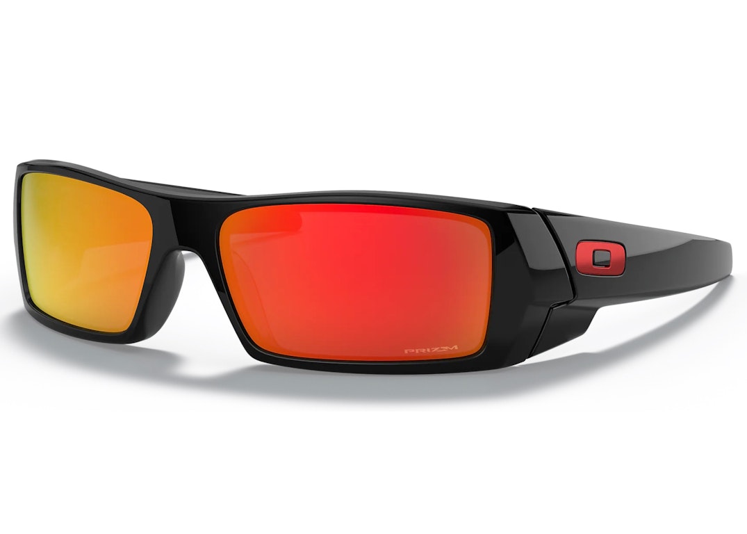 Pre-owned Oakley Gascan Sunglasses Polished Black/prizm Ruby (oo9014-4460)