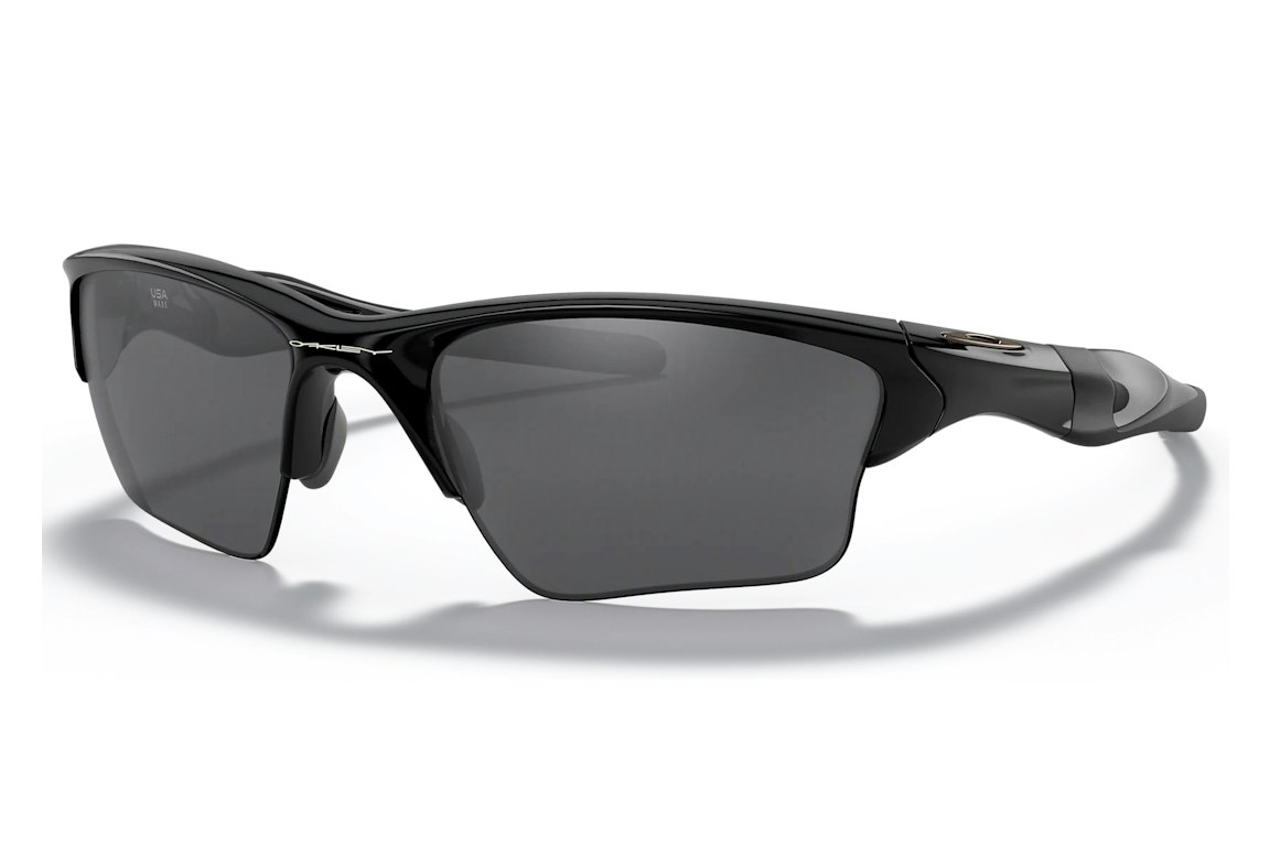 Pre-owned Oakley Half Jacket 2.0 Xl Sunglasses Polished Black/black Iridium (oo9154-01)
