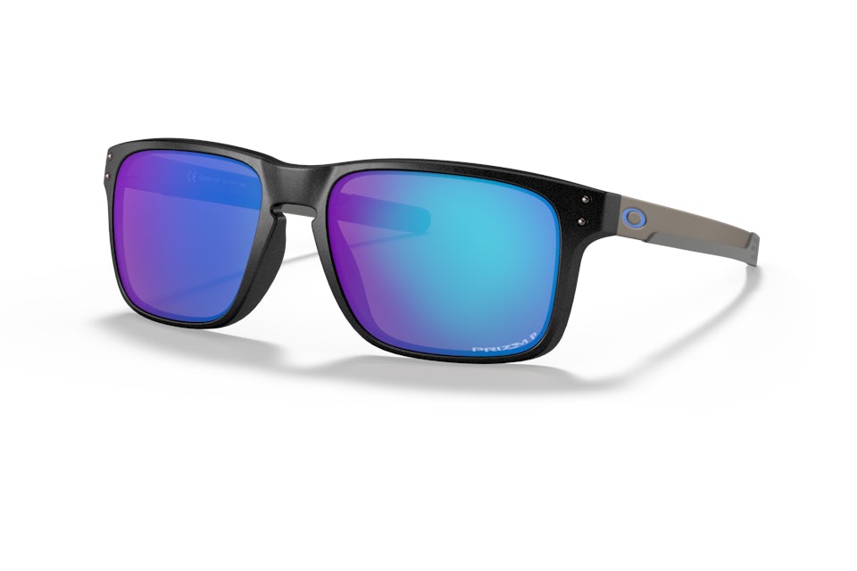 Oakley Holbrook Mix Sunglasses Matte Black Tortoise Prizm Sapphire
