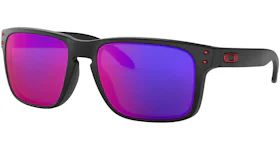 Oakley Holbrook Sunglasses Matte Black/Positive Red Iridium (OO9102-36)
