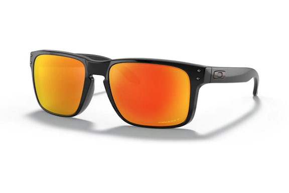Oakley Holbrook Occhiali da Sole Nero Lucido/Prizm Ruby (OO9102-F155)