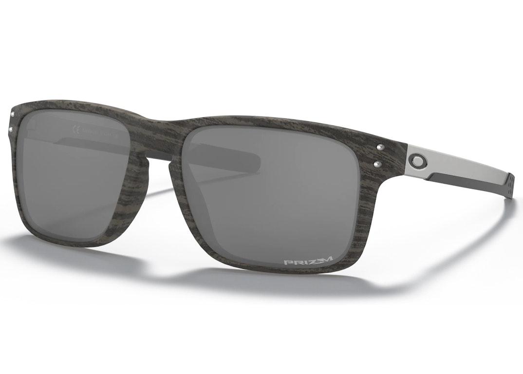 Pre-owned Oakley Holbrook Sunglasses Woodgrain/prizm Black (oo9384-0457)