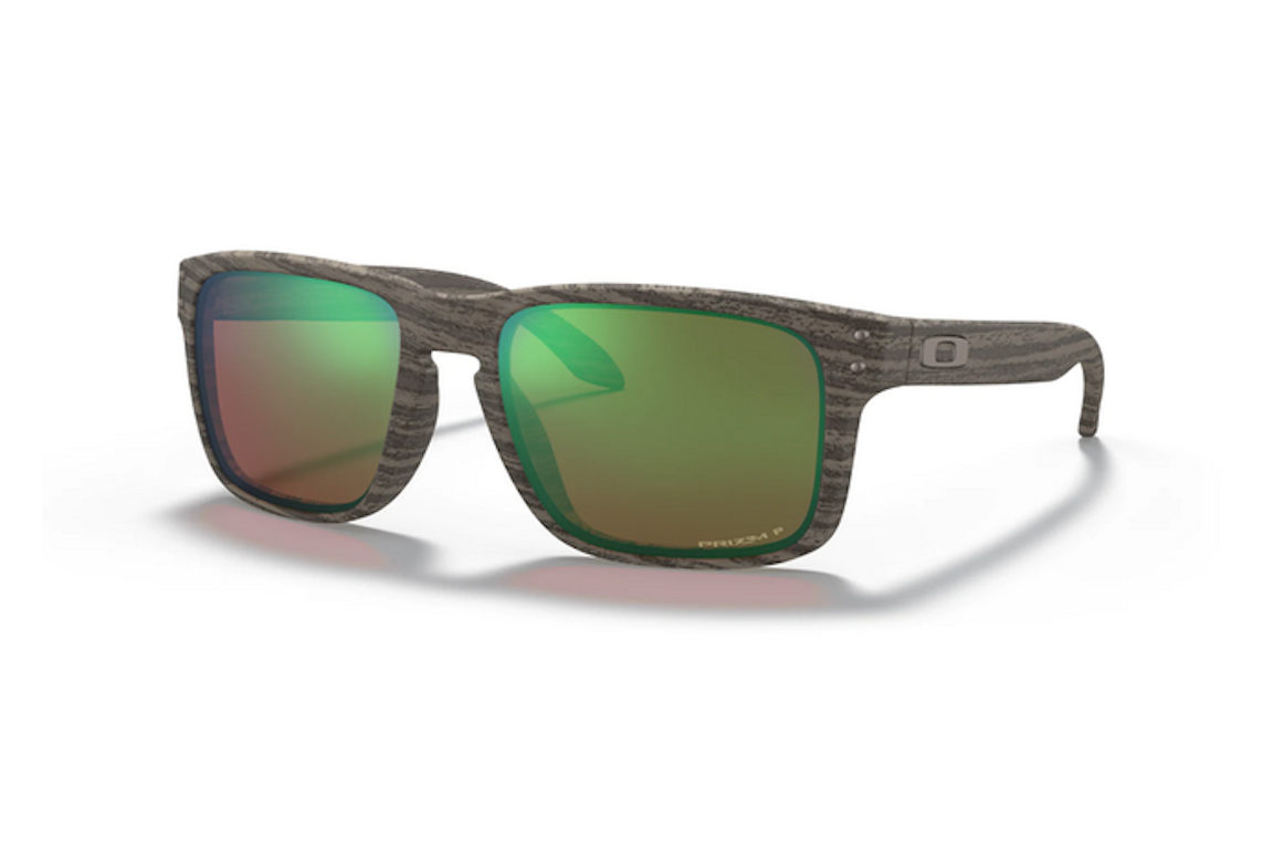 Pre-owned Oakley Holbrook Sunglasses Woodgrain/prizm Shallow H20 (oo9102-j855)