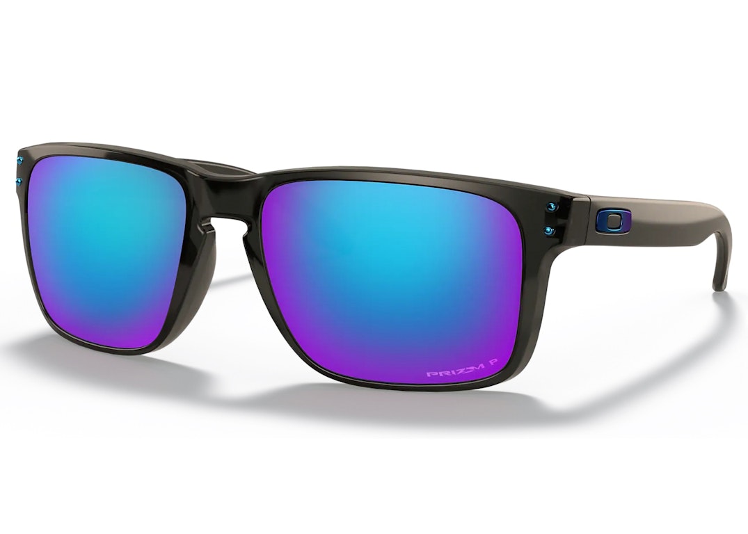 Pre-owned Oakley Holbrook Xl Sunglasses Grey Smoke/prizm Sapphire Polarized (oo9417-0959)