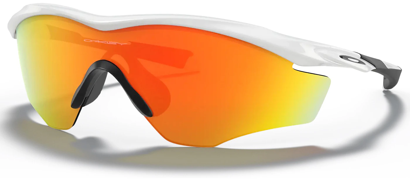 Oakley M2 Frame XL Sunglasses Polished White/Fire Iridium - US