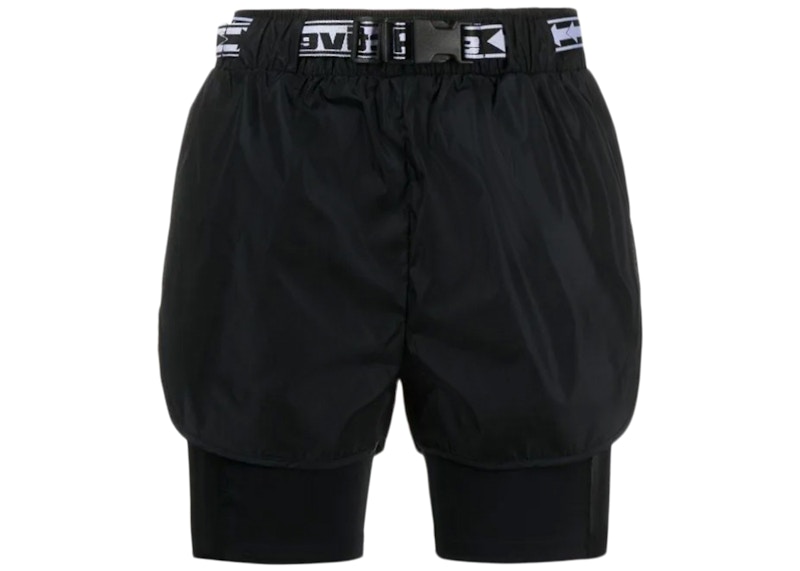 off white active cargo shorts