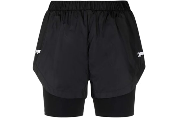 OFF-WHITE Active Logo Loose Shorts Black
