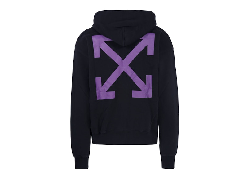 Off white hoodie black sales and purple