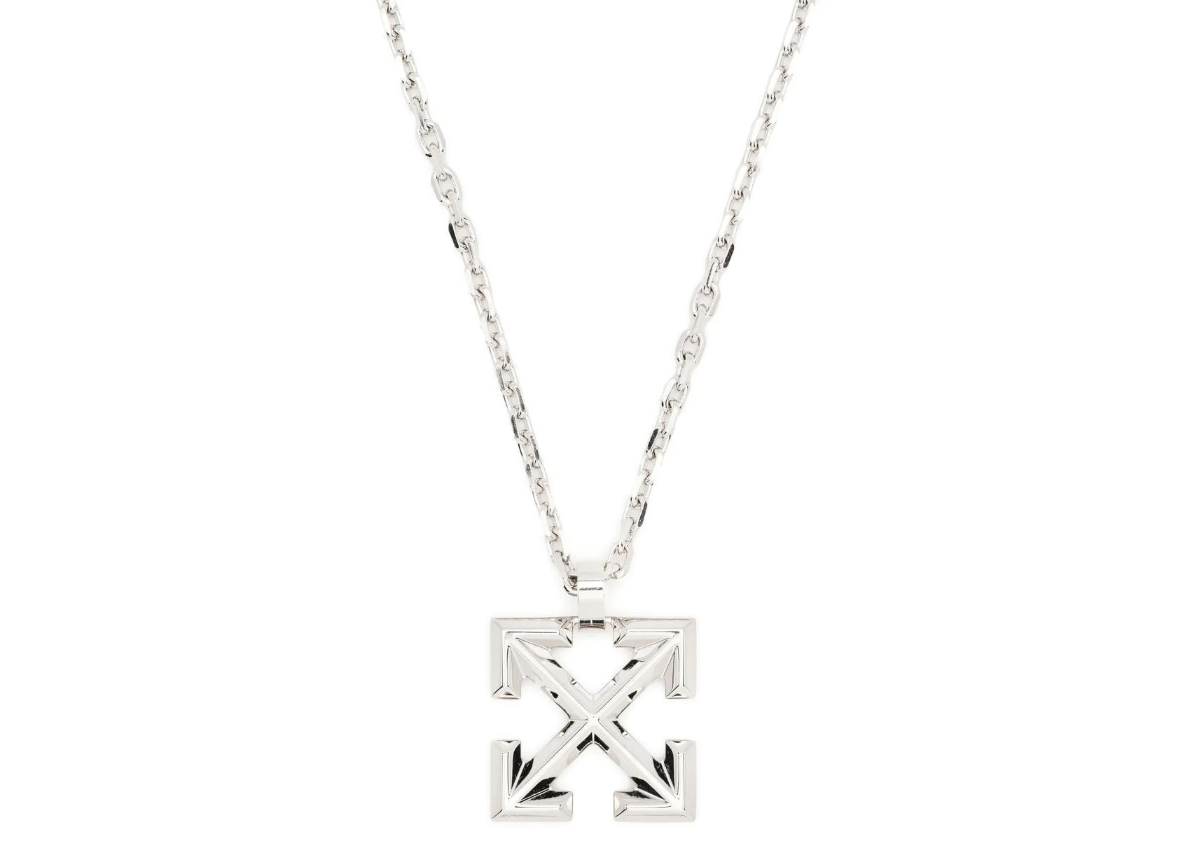 OFF-WHITE Arrow Necklace Silver - FW22 - US