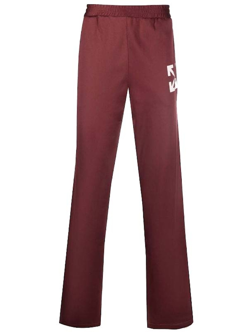 OFF-WHITE Arrow Slim Trackpants Red