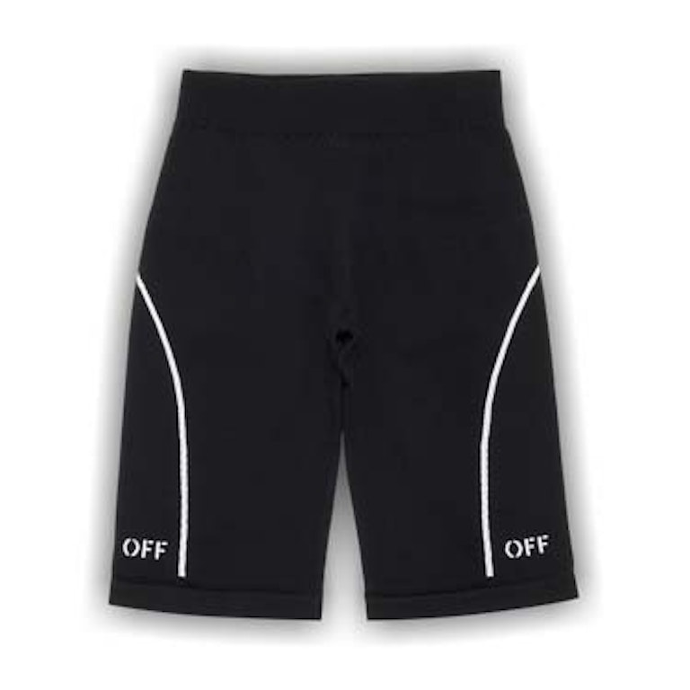 Pre-owned Off-white Athl Off Stamp Seaml Shorts Black/white
