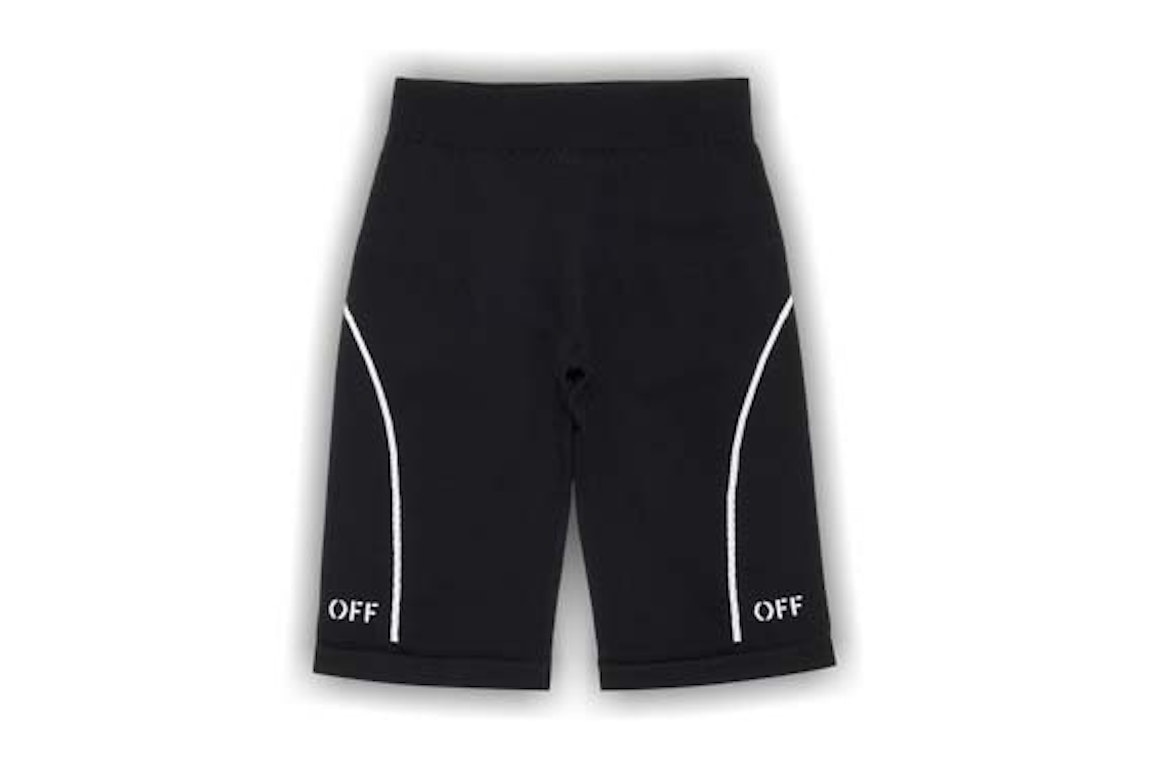 Pre-owned Off-white Athl Off Stamp Seaml Shorts Black/white