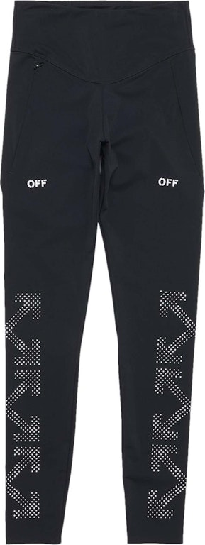 Pre-owned Off-white Athl Reflect Arrow Leggings Black/silver