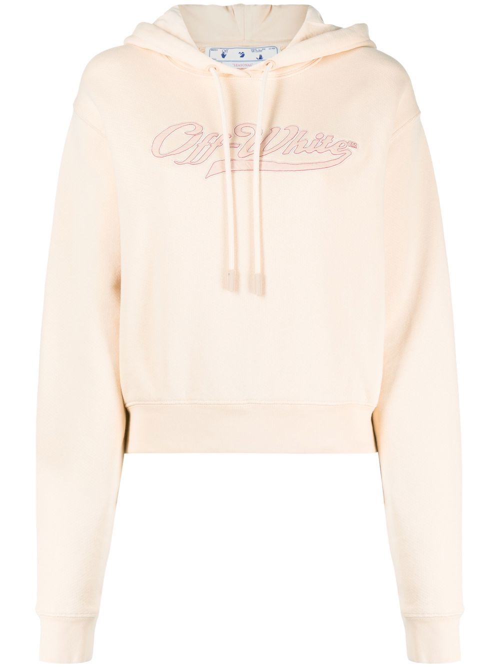 White drawstring outlet hoodie