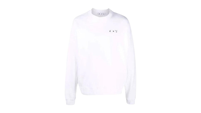 スウェット・トレーナー OFF-WHITE SWEATSHIRT WITH LOGO OFF-WHITE Big Ow Skate Fit Sweatshirt White メンズ - FW24 - JP