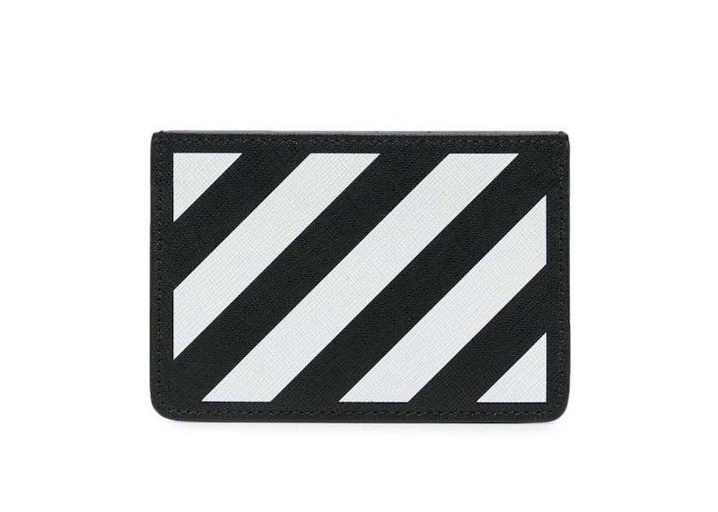 Pre-owned Off-white Men's Off Off Binder Card Holderin Black/white In Multi