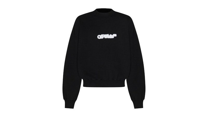 スウェット・トレーナー OFF-WHITE Blurr Book Over Hoodie Black White OFF-WHITE Blurr Book Over Hoodie Black White