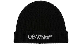 Off-White Bookish Classic Knit Beanie Black/White