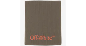 Off-White Bookish Knit Scarf Olive Green/ Red