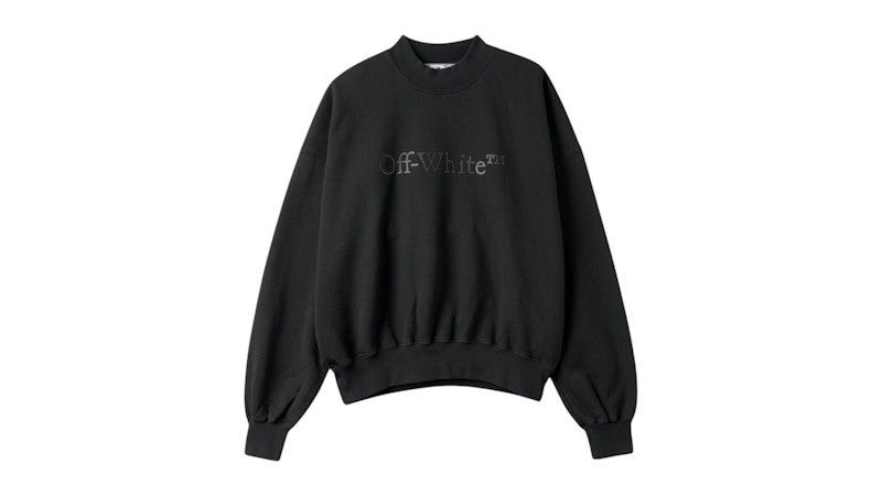 OFF-WHITE Bookish Laund Boxy Fit Sweatshirt Black メンズ