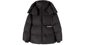 OFF-WHITE Bounce Hooded Down Puffer Black/White