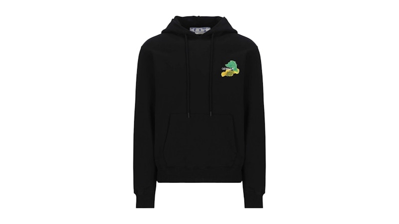 OFF-WHITE Brush Arrow Logo Hoodie Black Men's - FW24 - US