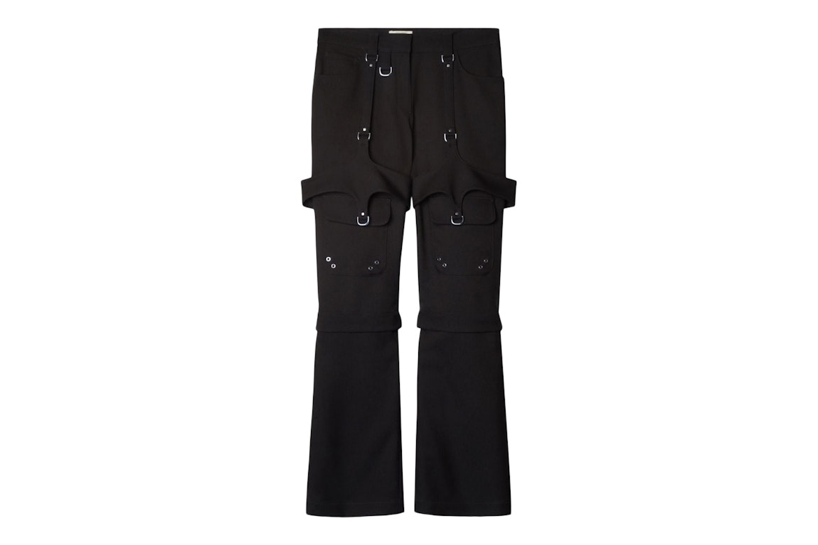 Pre-owned Off-white Buckle-detail Cargo Pants Black