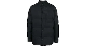 OFF-WHITE Button-Front Puffer Jacket Black