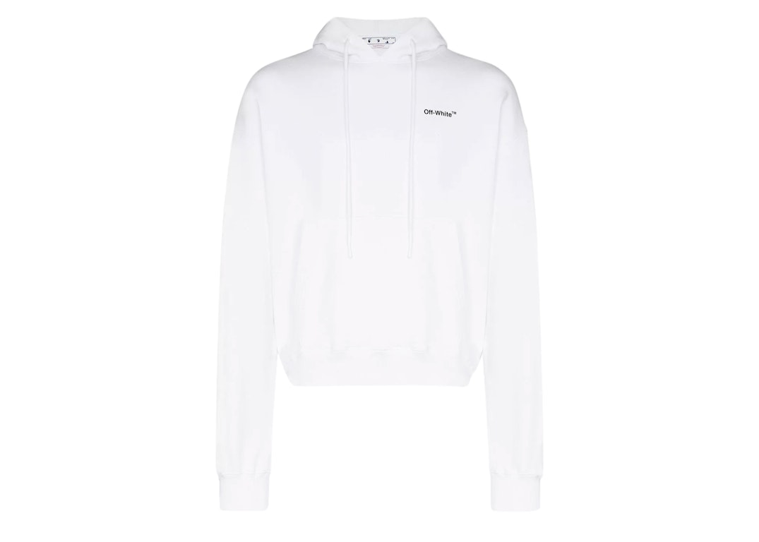 Pre-owned Off-white Caravag Arrow Over Hoodie White