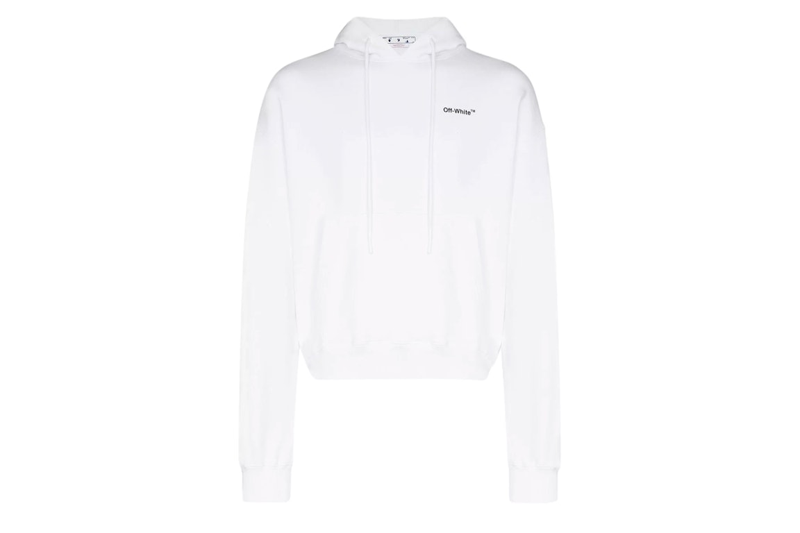 Pre-owned Off-white Caravag Arrow Over Hoodie White