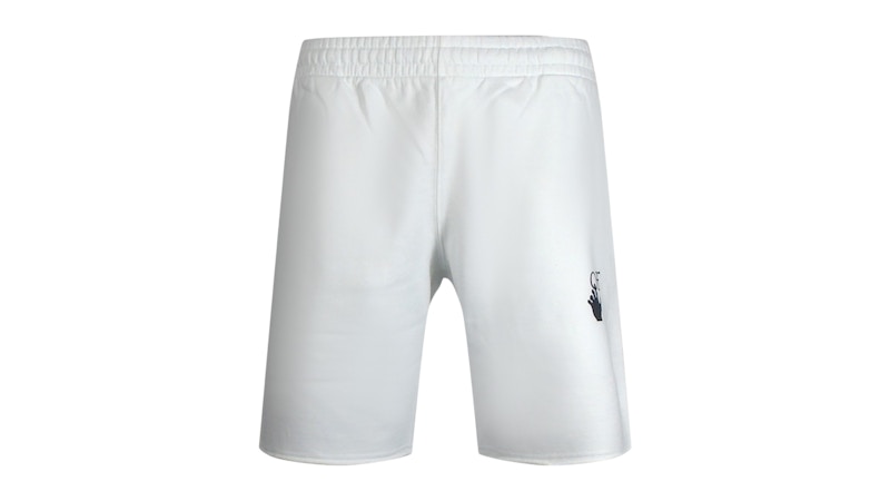 Pre-owned Off-white Men's Off Caravaggio Arrow Shorts In White