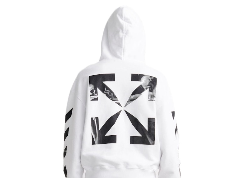 Off white best sale arrows print hoodie