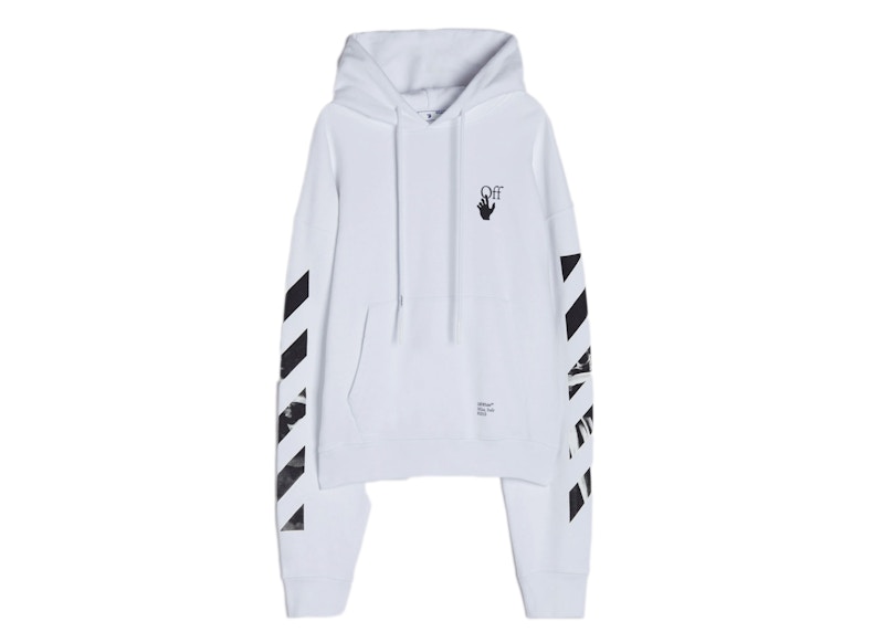 OFF WHITE Caravaggio Arrows Hoodie White Black