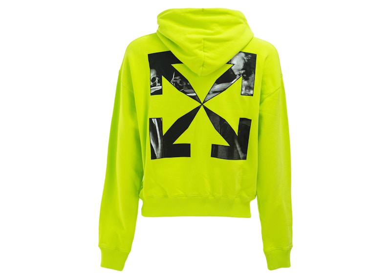 OFF WHITE Caravaggio Over Hoodie Lime Men s SS23 US