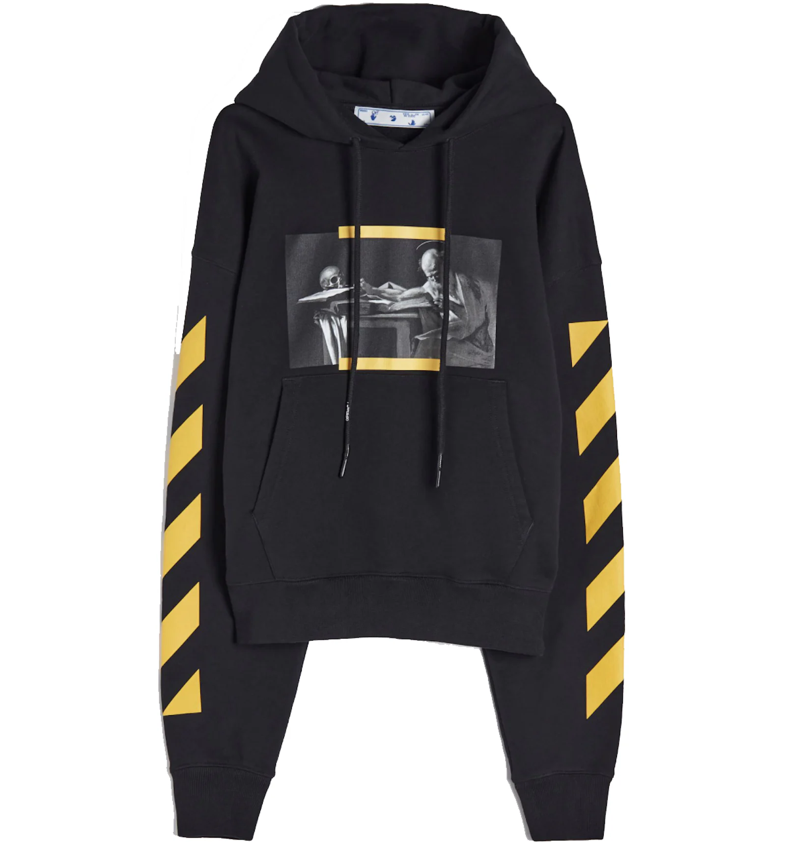 Yellow off white hoodie Clearance