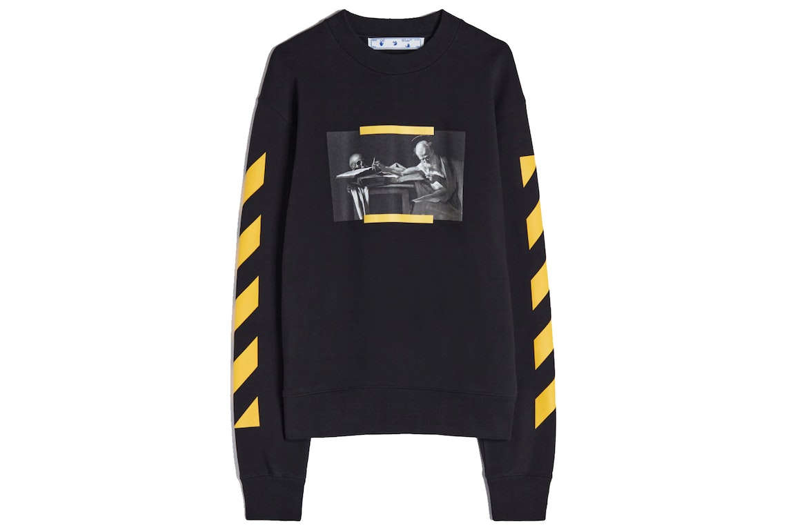 Pre-owned Off-white Caravaggio Painting Sweatshirt Black/yellow