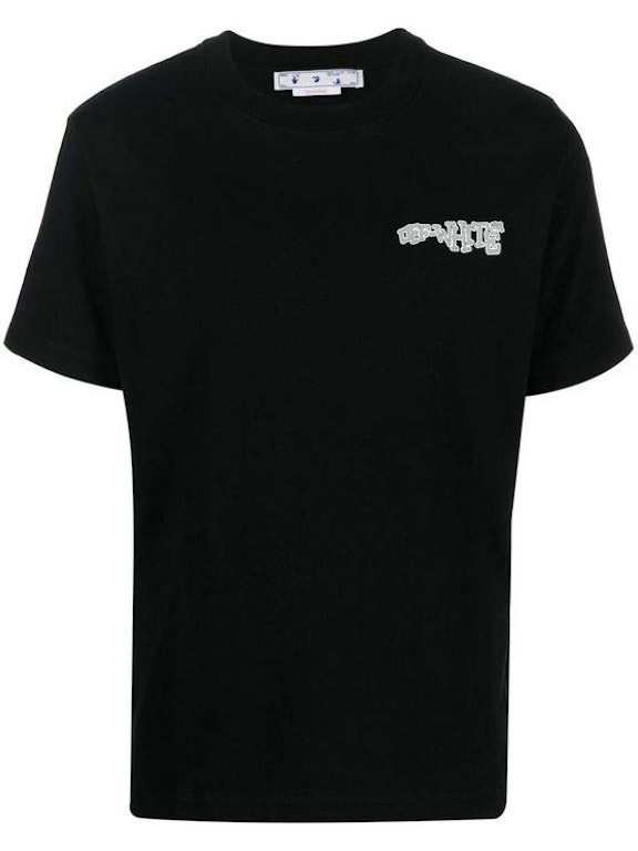 Pre-owned Off-white Carlos S/s Slim T-shirt Black/white