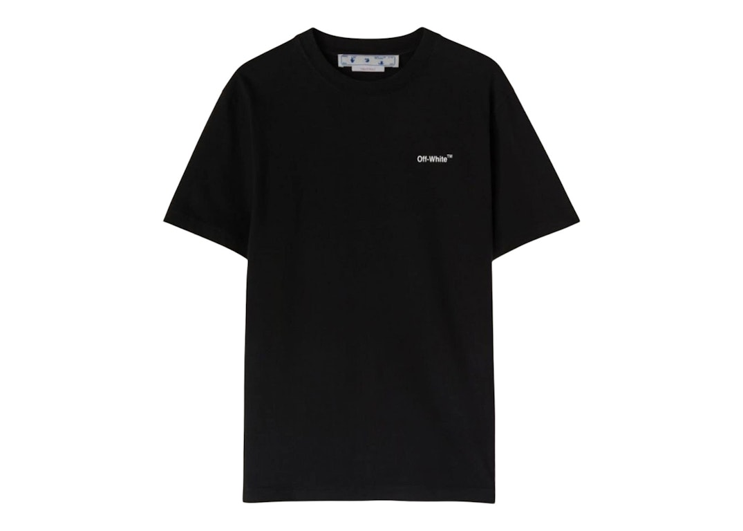 Pre-owned Off-white Chain Arrows-print T-shirt Black/white