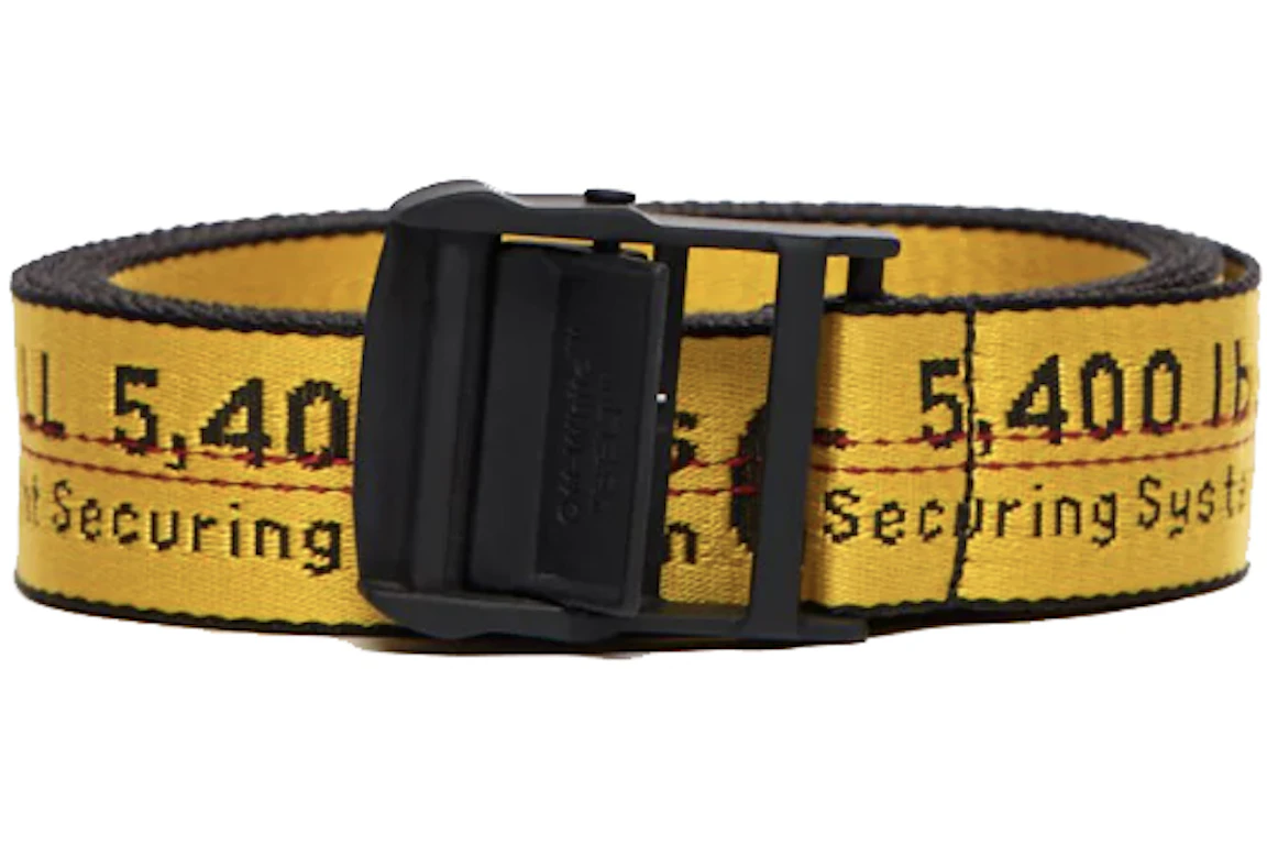 Off-White Classic Industrial Belt (FW21) Yellow/Black